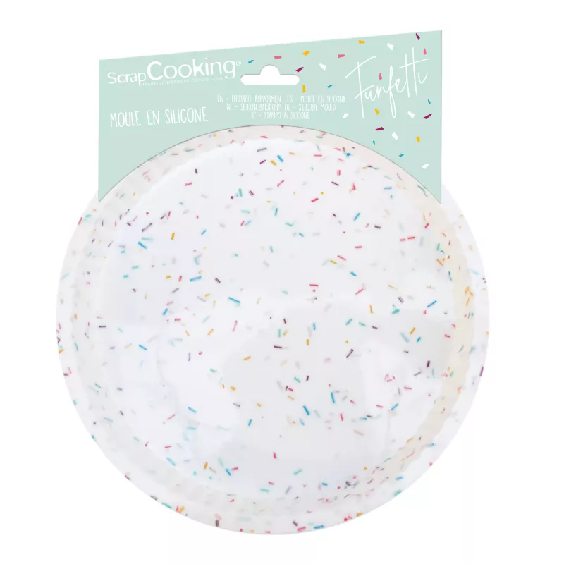 Acquista la muffa della torta 22 cm silicone funfetti- eccitati tutto al 50%