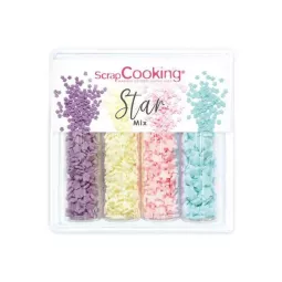 Pot Décors Sucrés Star Mix 52 gr