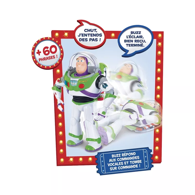 Figurine Interactive Incroyable Buzz l'Éclair 30 cm - Toy Story 4 (VF) - Lansay