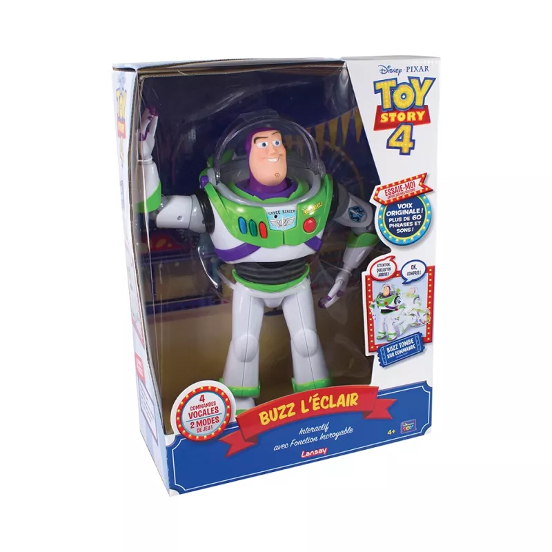 Figurine Interactive Incroyable Buzz l'Éclair 30 cm - Toy Story 4 (VF) - Lansay