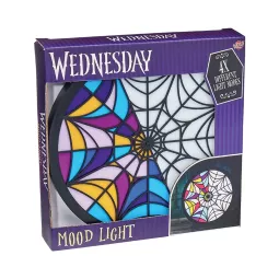 Lampe Vitrail Mercredi Addams & Enid (26 cm) - Lansay