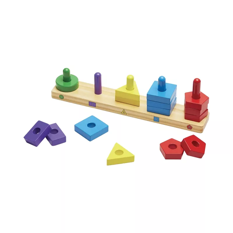 Planche d'Empilage et de Tri des Formes en Bois - Melissa & Doug