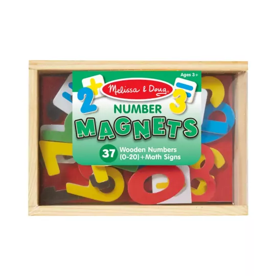 Coffret Nombres Magnétiques en Bois (37 Pièces) - Melissa & Doug