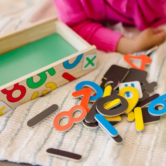 Magnetische Holzzahlen in Holzbox (37 Teile) - Melissa & Doug