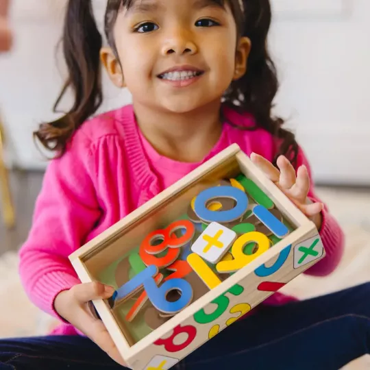 Numeri Magnetici in Legno con Scatola (37 Pezzi) - Melissa & Doug