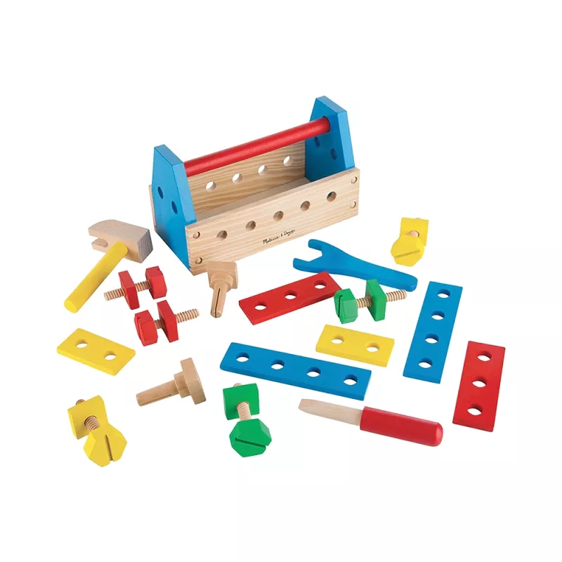 Caisse à Outils en Bois d'Éveil 24 Pièces - Melissa & Doug