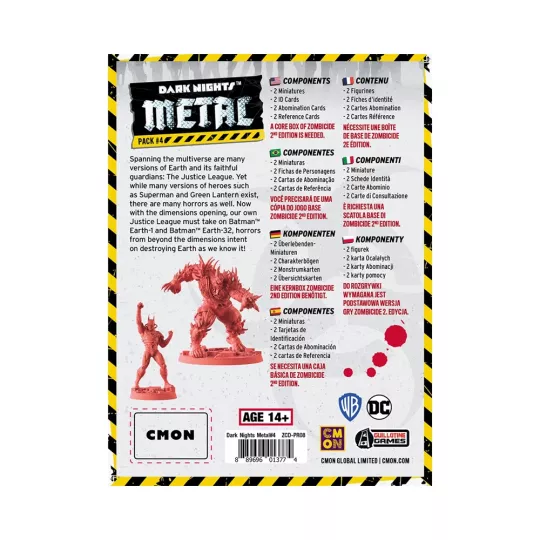 Pack Zombicide Dark Nights Metal 4 con miniature di The Devastator e The Dawnbreaker
