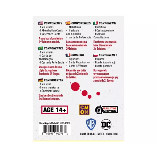 Action figure Zombicide 2a Edizione The Batman Who Laughs Pack 5