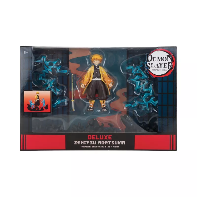 Action figure in scatola Demon Slayer Zenitsu Agatsuma Deluxe 13cm McFarlane