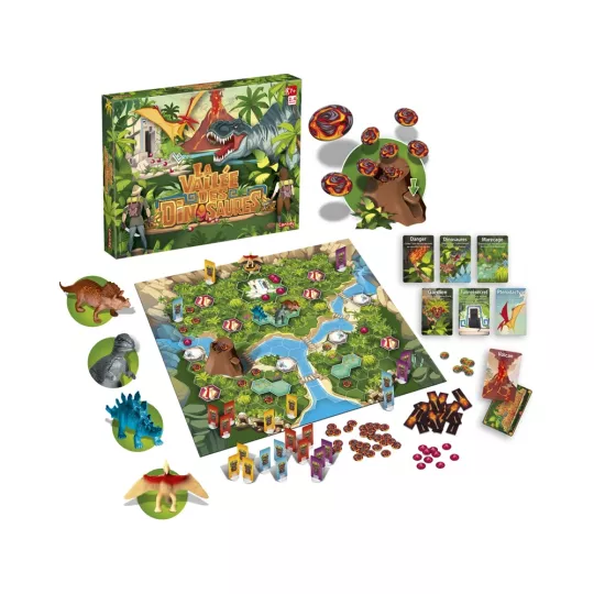 Scatola del gioco da tavolo 3D La Valle dei Dinosauri Lansay