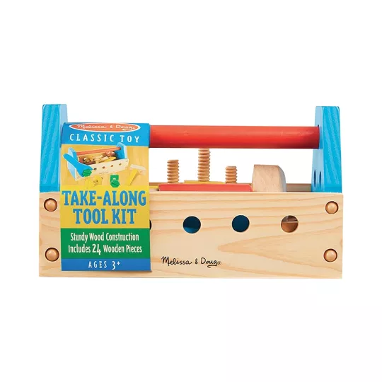 Cassetta degli attrezzi portatile in legno Melissa & Doug con accessori