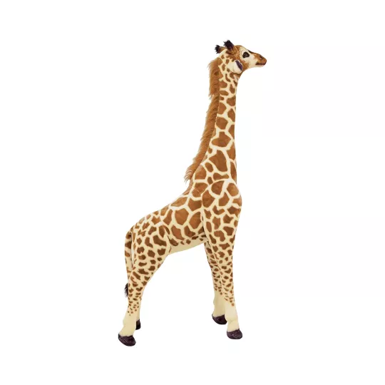 Peluche girafe géante réaliste Melissa & Doug tenant debout dans une chambre