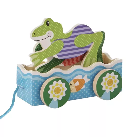 First Play Lustige Frösche Holz-Ziehtier - Melissa & Doug