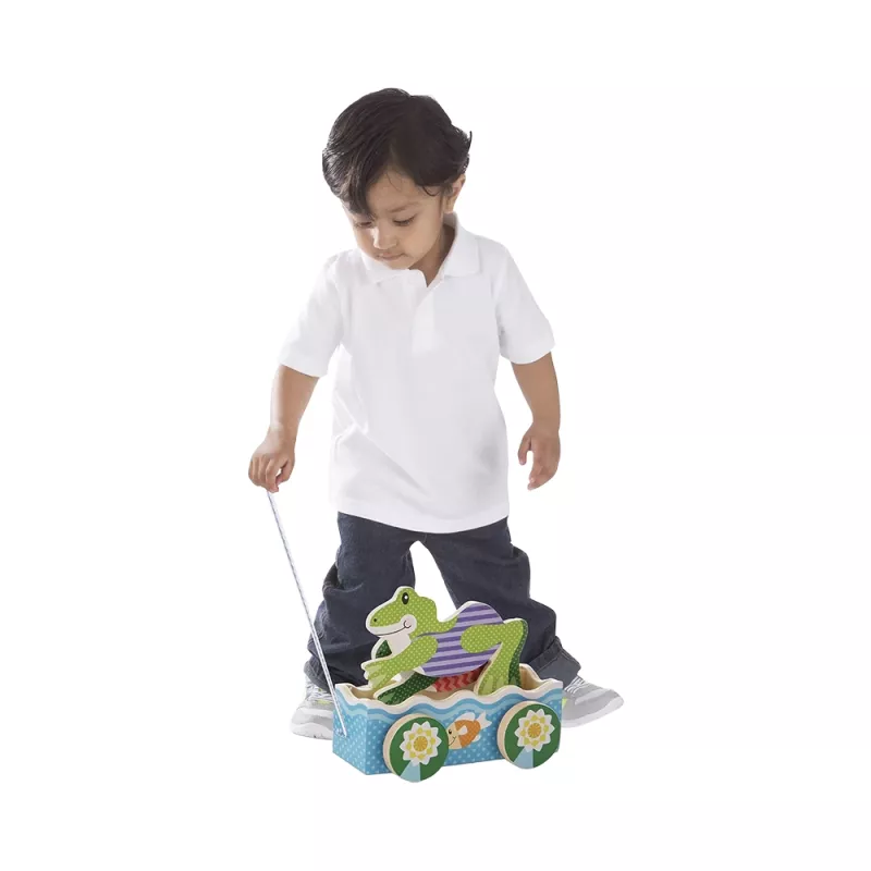 First Play 2 Amies Grenouilles à Tirer en Bois - Melissa & Doug