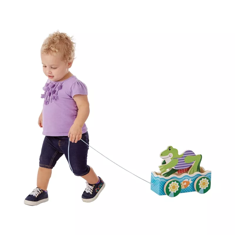 First Play 2 Amies Grenouilles à Tirer en Bois - Melissa & Doug