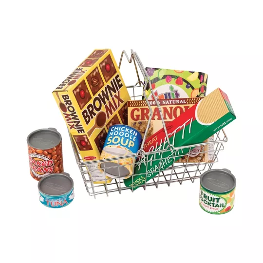 Panier d'Épicerie en Métal Garni (8 Pièces) - Melissa & Doug