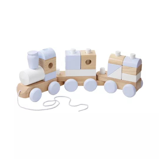 Grande Treno Impilabile in Legno Tinte Naturali - Melissa & Doug