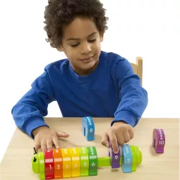 Chenille en bois apprentissage des chiffres et des couleurs Melissa & Doug