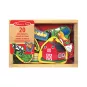 Coffret en bois avec aimants animaux de la ferme et tracteur Melissa & Doug