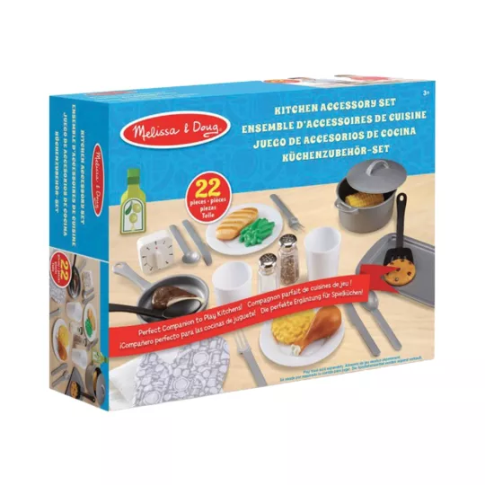 Set d'accessoires de cuisine avec casseroles salière et minuteur mécanique Melissa & Doug