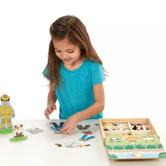 Poupées Magnétiques en Bois Métiers (Occupations) - Melissa & Doug