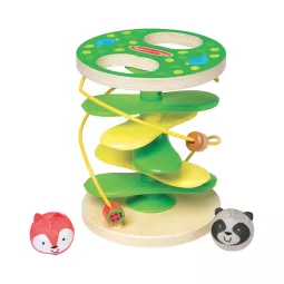 Arbre cabane toboggan en bois avec balles animaux renard et panda Rollables Melissa & Doug