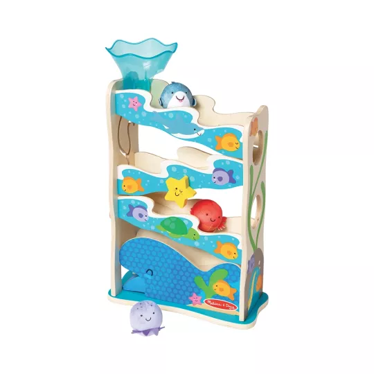 Circuit Toboggan en Bois Rollables Océan (5 Pièces) - Melissa & Doug