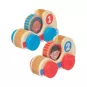 Set de 2 voitures de course en bois avec disques personnages tourbillonnants GO Tots Melissa & Doug
