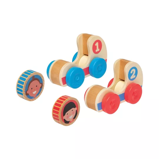 GO Tots Set 2 Macchinine da Corsa in Legno - Melissa & Doug
