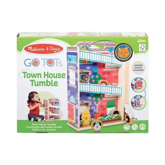 Tour en Bois GO Tots Maison de Ville Town House Tumble - Melissa & Doug