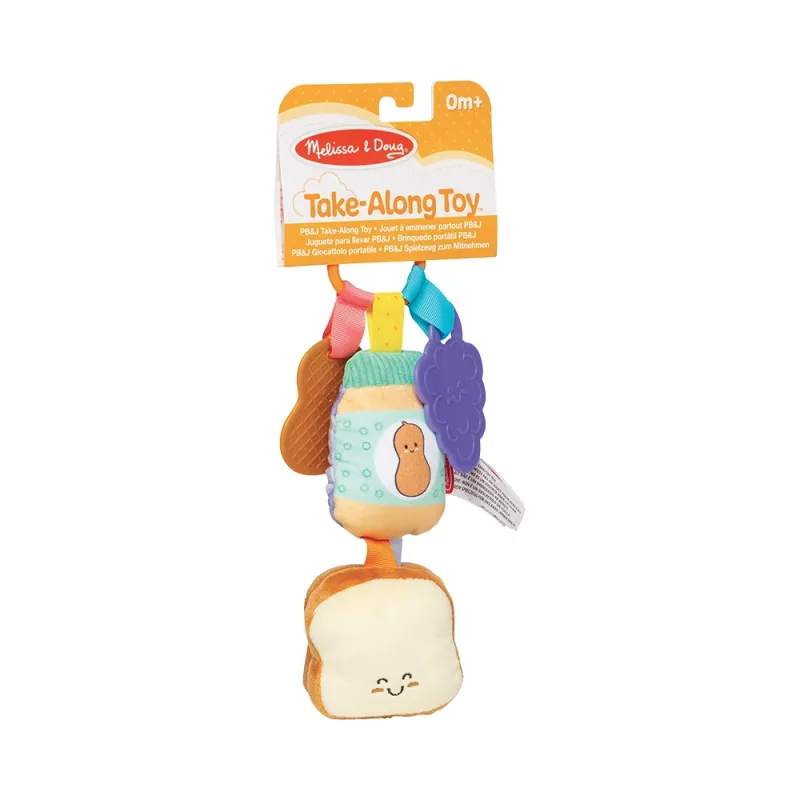 Hochet Nomade Sensoriel Sandwich PB&J Beurre de Cacahuète - Melissa & Doug
