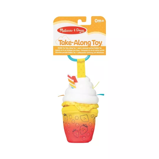 Sonaglino in tessuto da appendere bicchiere bubble tea Melissa & Doug con specchio e nastri