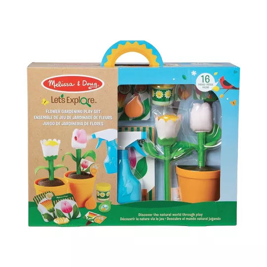 Let's Explore Blumen-Gartenset mit Farbwechsel-Blüten (16 Teile)