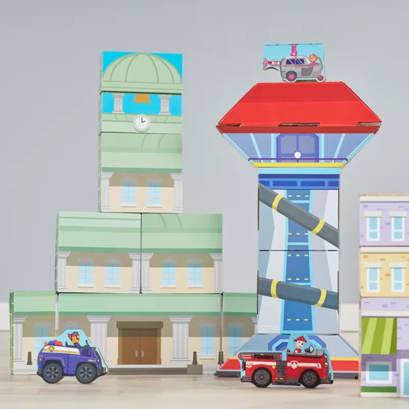 Blocs de Construction Géants en Carton Pat' Patrouille Adventure Bay (41 pcs) - Melissa & Doug