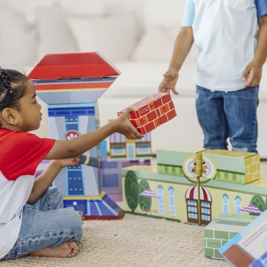 Blocs de Construction Géants en Carton Pat' Patrouille Adventure Bay (41 pcs) - Melissa & Doug