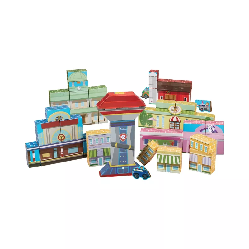 Blocs de Construction Géants en Carton Pat' Patrouille Adventure Bay (41 pcs) - Melissa & Doug