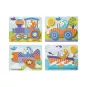 Melissa & Doug First Play 4-in-1 Holzfahrzeuge-Puzzle-Set (Feuerwehr