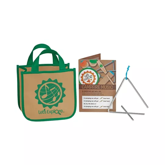 Guitare acoustique en bois pour enfant avec faux feu de camp et guimauves Let's Explore Melissa & Doug