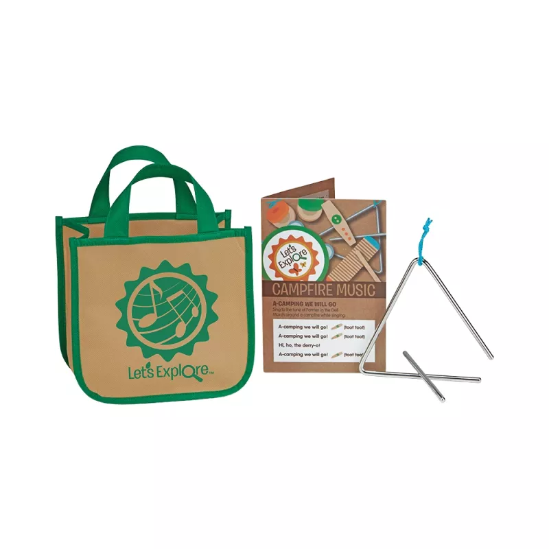 Guitare acoustique en bois pour enfant avec faux feu de camp et guimauves Let's Explore Melissa & Doug