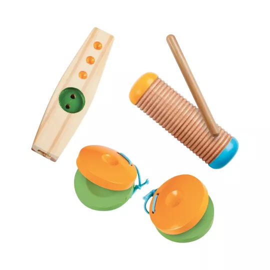 Let's Explore Lagerfeuer-Musikset mit Kindergitarre (15 Teile)