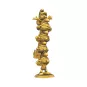 Statua da collection in resina La Colonna dei Puffi oro metallizzato 35cm Plastoy Peyo