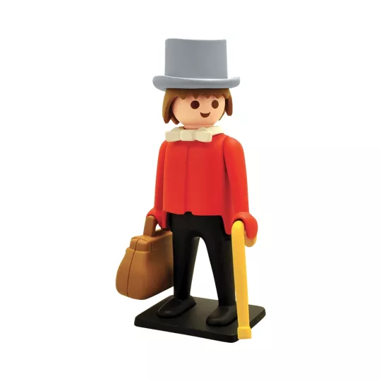 Grande statue en résine Playmobil Vintage Le Gentleman du Far West Plastoy Collectoys