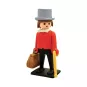 Grande statue en résine Playmobil Vintage Le Gentleman du Far West Plastoy Collectoys