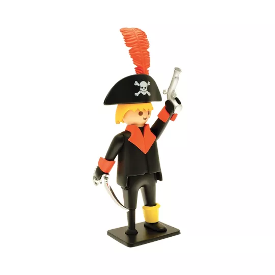 Grande statue en résine Playmobil Vintage Le Pirate avec tricorne et sabre Plastoy Collectoys