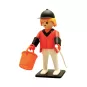 Grande statue en résine Playmobil Vintage Le Cavalier de Concours d'Obstacles Plastoy Collectoys