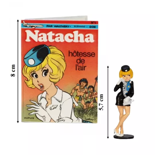 Figurine de Collection Pixi Échappées Bulles - Natacha Hôtesse de l'Air (VF) - Pixi