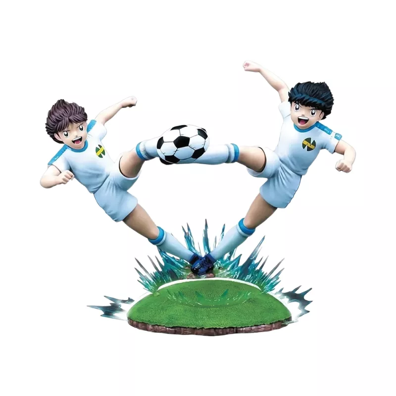 Statue de collection en résine Olivier Atton et Ben Becker Captain Tsubasa Plastoy Collectoys