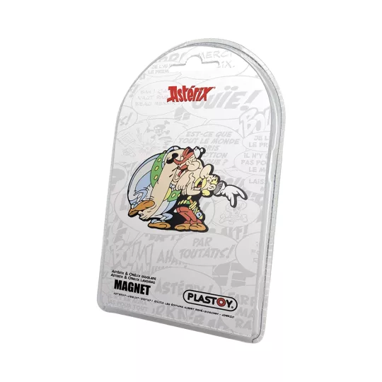 Magnet décoratif en PVC Astérix et Obélix Rigolade Plastoy Albert René