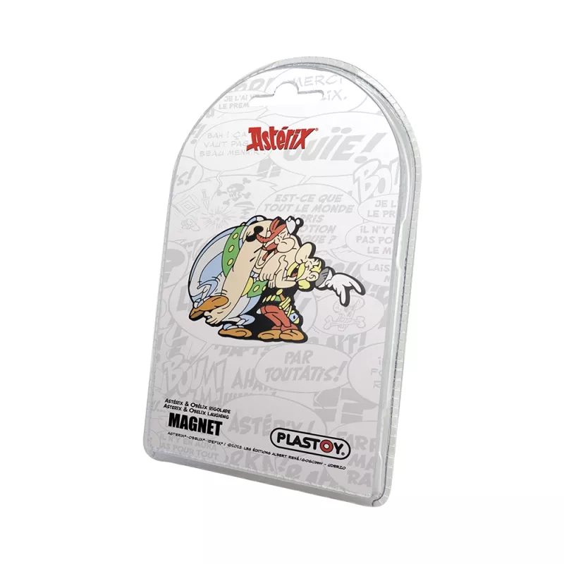 Magnete decorativo in PVC Asterix e Obelix risata Plastoy Albert René