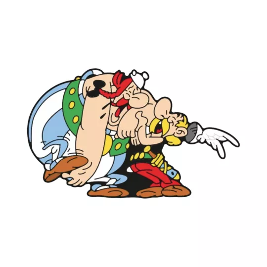 Magnet Figurine PVC Astérix et Obélix Rigolade - Plastoy
